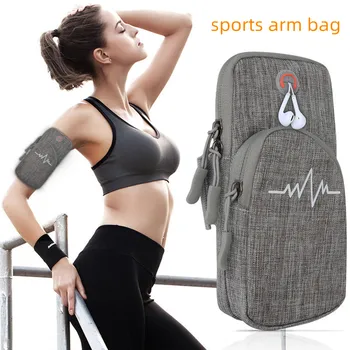 Универсална спортна превръзка от неопрен за джогинг 6,5 инча, водоустойчива чанта за мобилен телефон, калъф за фитнес, облекло за фитнес зала