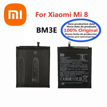 Нов BM3E 100% Оригинална Батерия За Xiaomi Mi 8 Mi8 M8 M8 8 3400 mah Висококачествени Сменяеми Батерии за Телефон Bateria 