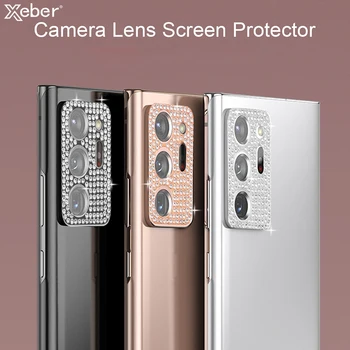 Защитно Фолио за Задната част на Обектива на Камерата с Блестящи Кристали За Samsung Galaxy S21 Plus S20 Note 20 Plus Ultra Lens Screen Protector