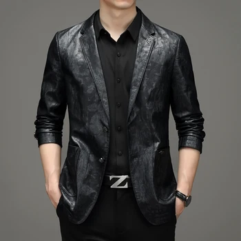 2023 Есенно-зимния нов бутиков текстилен красив мъжки бизнес всекидневен костюм корейската версия на малкия костюм Single West Coat