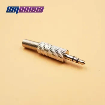 Smonisia 10шт 3 контакт 3,5 мм plug RCA Connector RCA съединители jack 3,5 стерео слушалки Двухдорожечные Слушалки