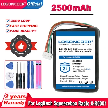 Батерия LOSONCOER 2500 ма 533-000050, HRMR15/51, NT210AAHCB10YMXZ За радио Logitech Стискам, батерии XR0001, X-R0001