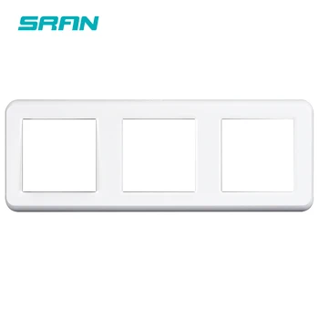 SRAN Празна лента, без неръждаема желязна плоча от бял PC огнестойкого материал панел 224 * 82 мм за ел. контакти и ключове от серия F