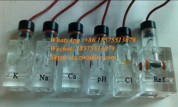 Измерител на електролит на калий YUEHUA Caretium Специален електрод, калий, натриев хлорид, калций, стандарт на PH Ca К Na Ref