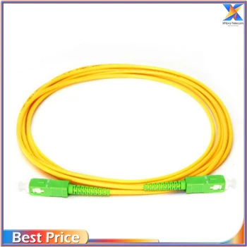 10 бр./лот оптичен пач кабел SC/APC, SC/APC Симплексный 3 мм Однорежимный кабел с дължина 1 m, 2 M, 3 m