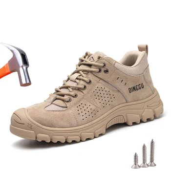Защитни обувки, мъжки работни обувки със защита от удар и пробождане, дишаща защитни обувки, работни и защитни обувки