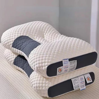 Удобна възглавница за СПА център-масаж, релаксираща преграда за сън и защита на врата, въздушна Възглавница за плетене на памучни възглавници, Спално бельо